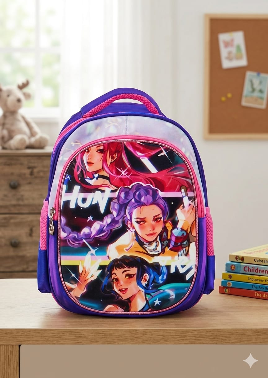 MOCHILA SORPRESA KINDER GUERRERAS MARIPOSA/ROSA