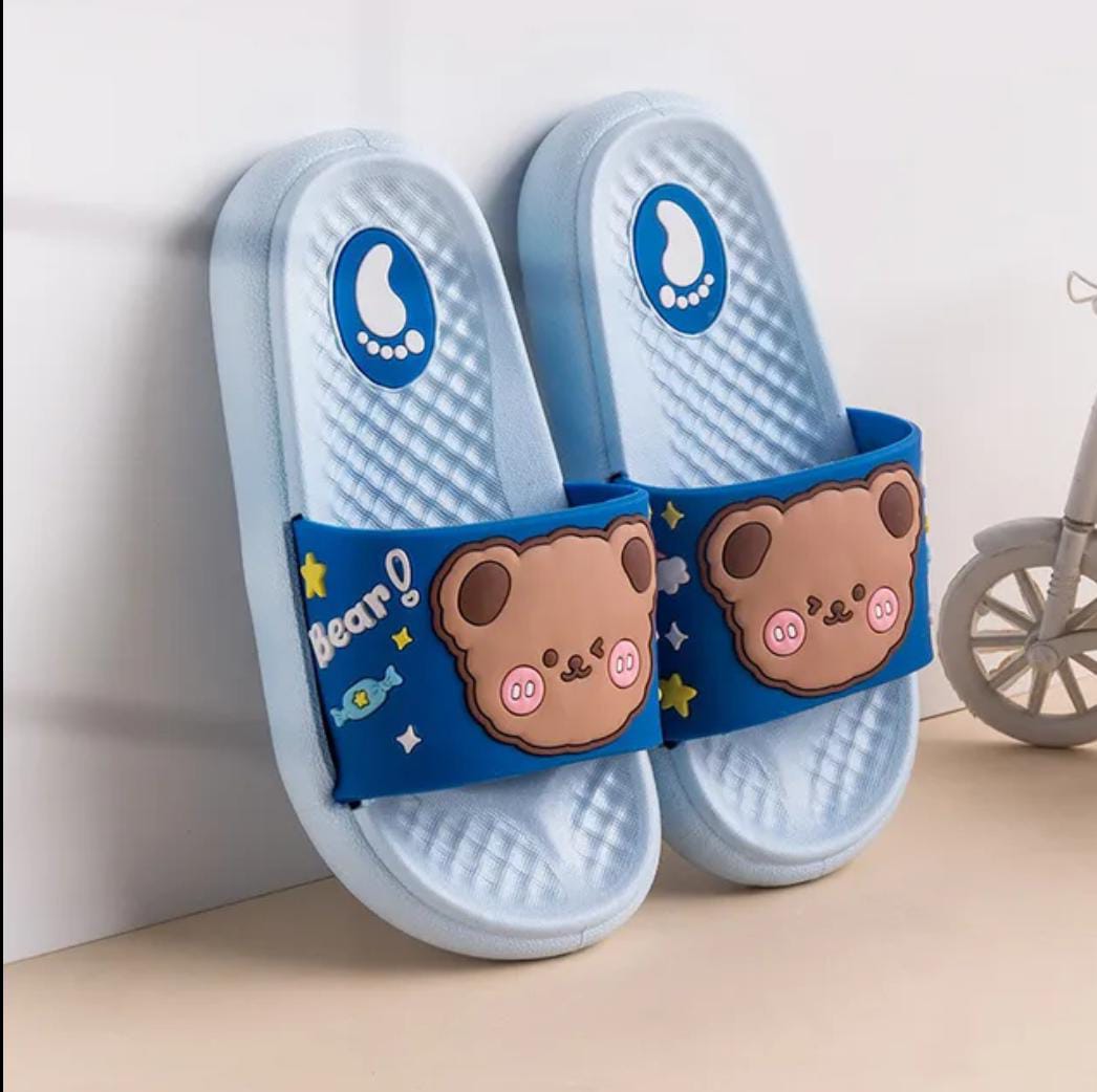 SANDALIAS DE OSITO KAWAII CELESTE T-28 (17.5cm)