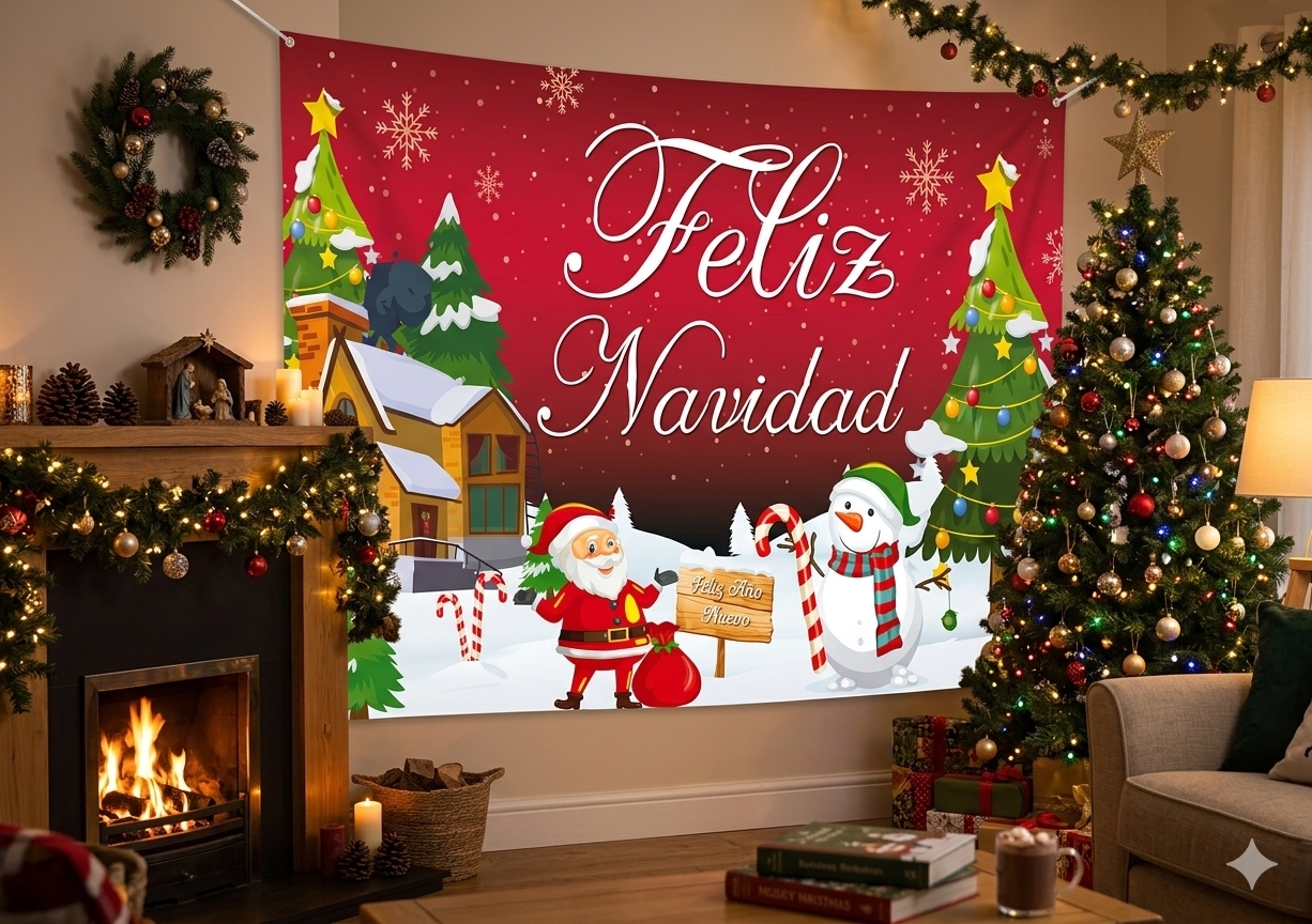 TELON NAVIDEÑO 180X110CM MOD.8
