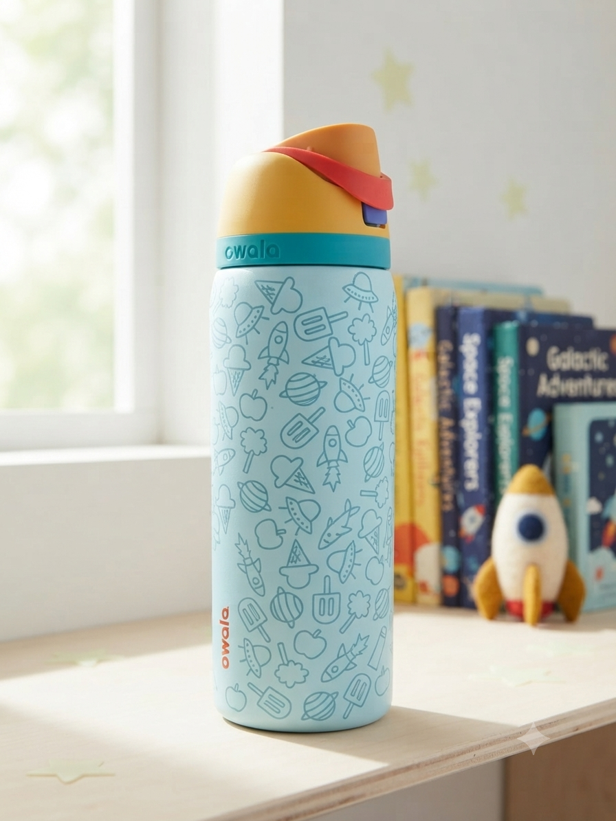TERMO OWALA 32OZ (945ML) DISEÑOS TEXTURA AQUA PALETA/PLANETAS