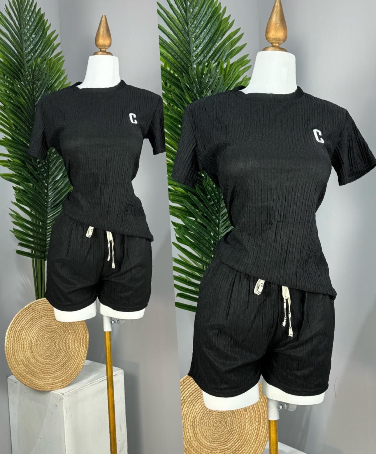 CONJUNTO C NEGRO (SHORT)