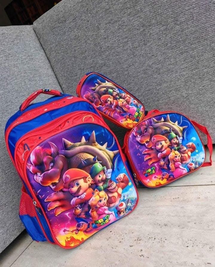 MOCHILA COMBO MARIO BROS CON LUZ