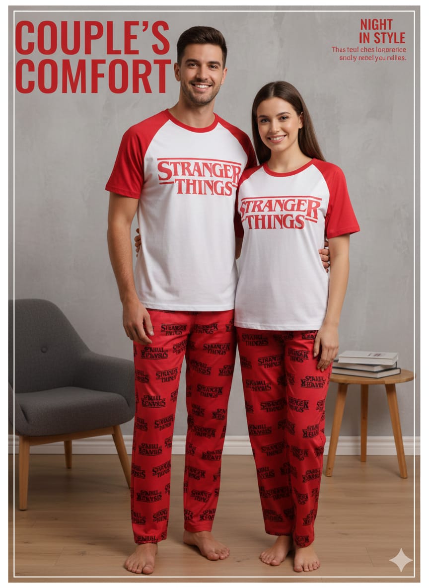 DUO PIJAMAS PAREJAS STRANGER THINGS BRUSH