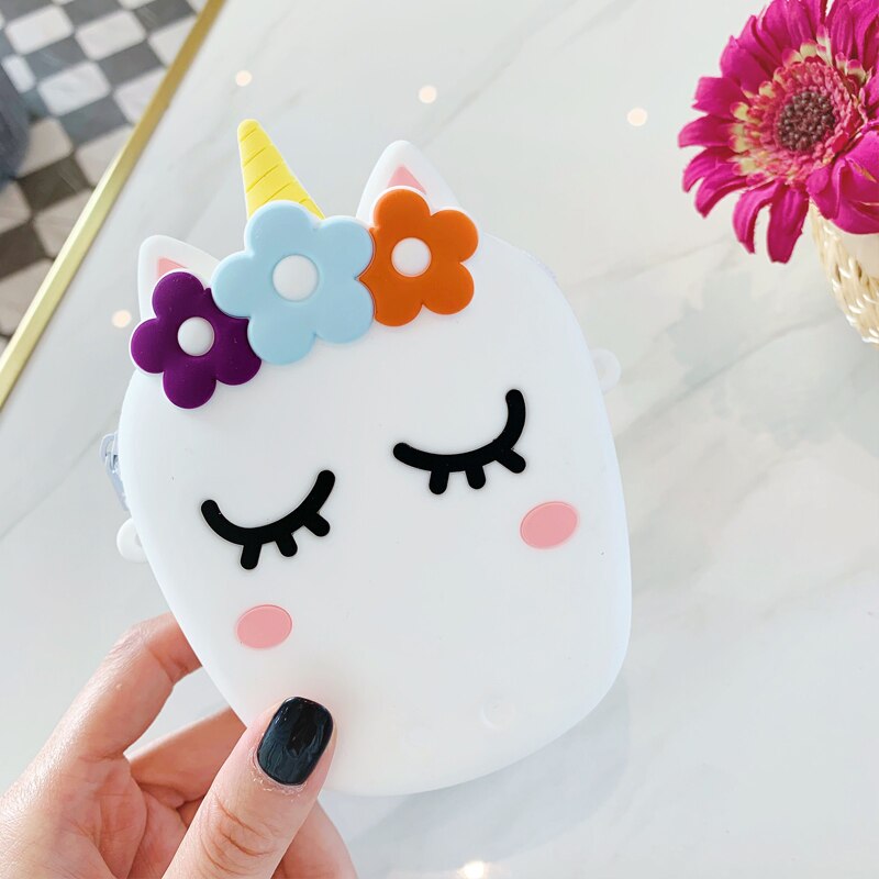 MONEDERO DE UNICORNIO BLANCO