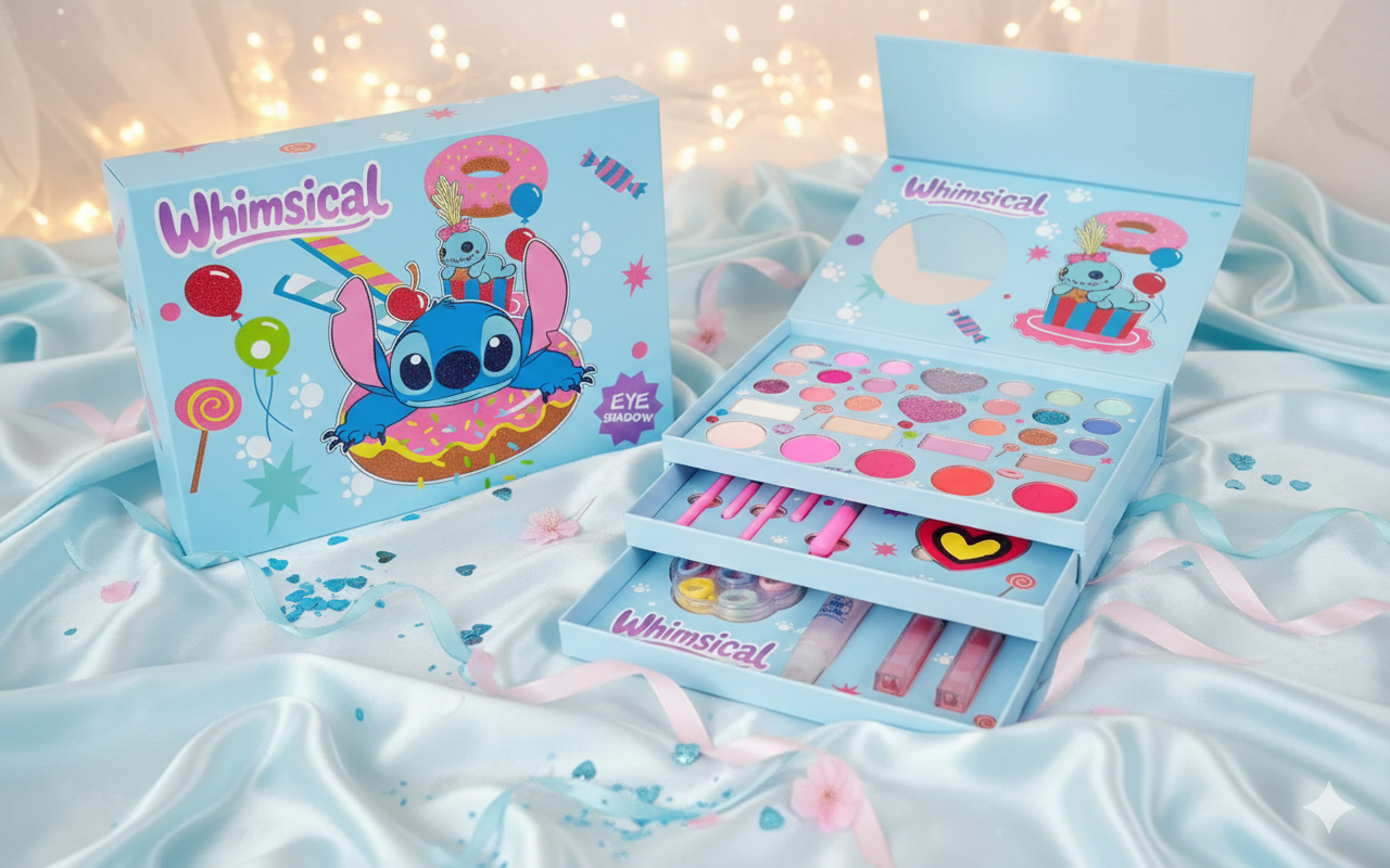 CAJA STITCH MAQUILLAJE 3 PARTES
