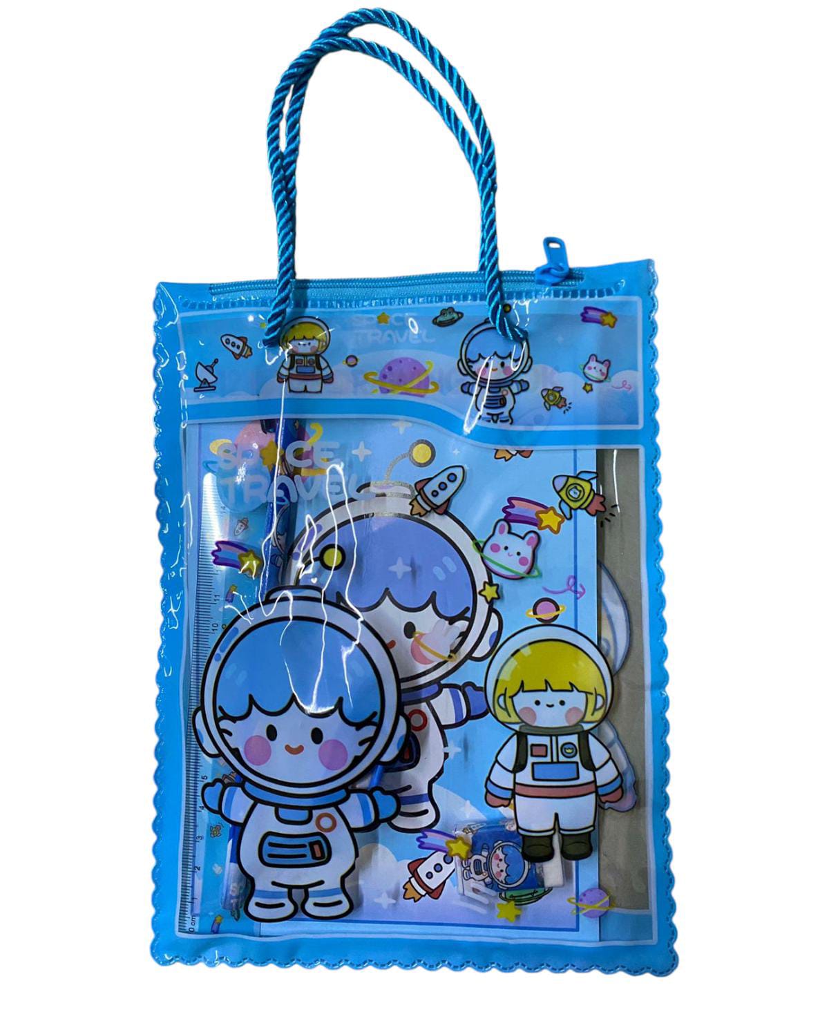 SET CUTTE ESCOLAR AZUL