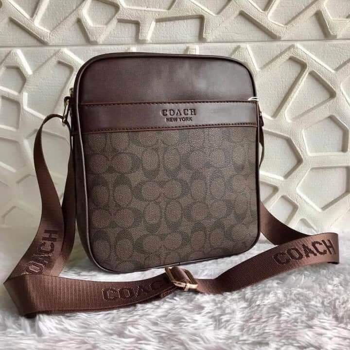 BANDOLERA COACH CABALLERO MARRON