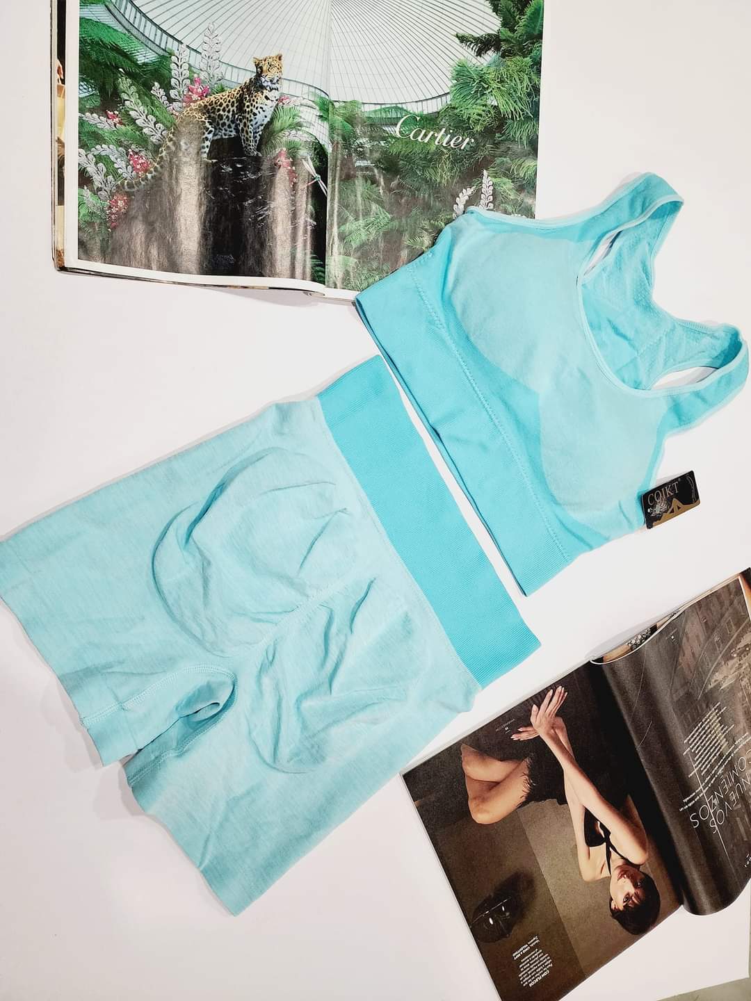 TOP Y SHORT SPORT CELESTE