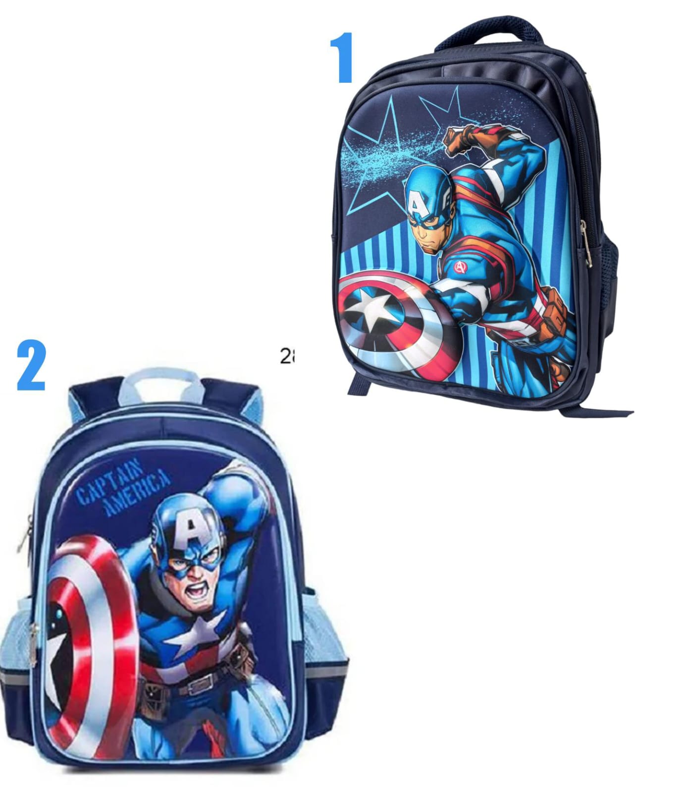 3D MOCHILA PERSONAJES #616 CAPITAN AMERICA