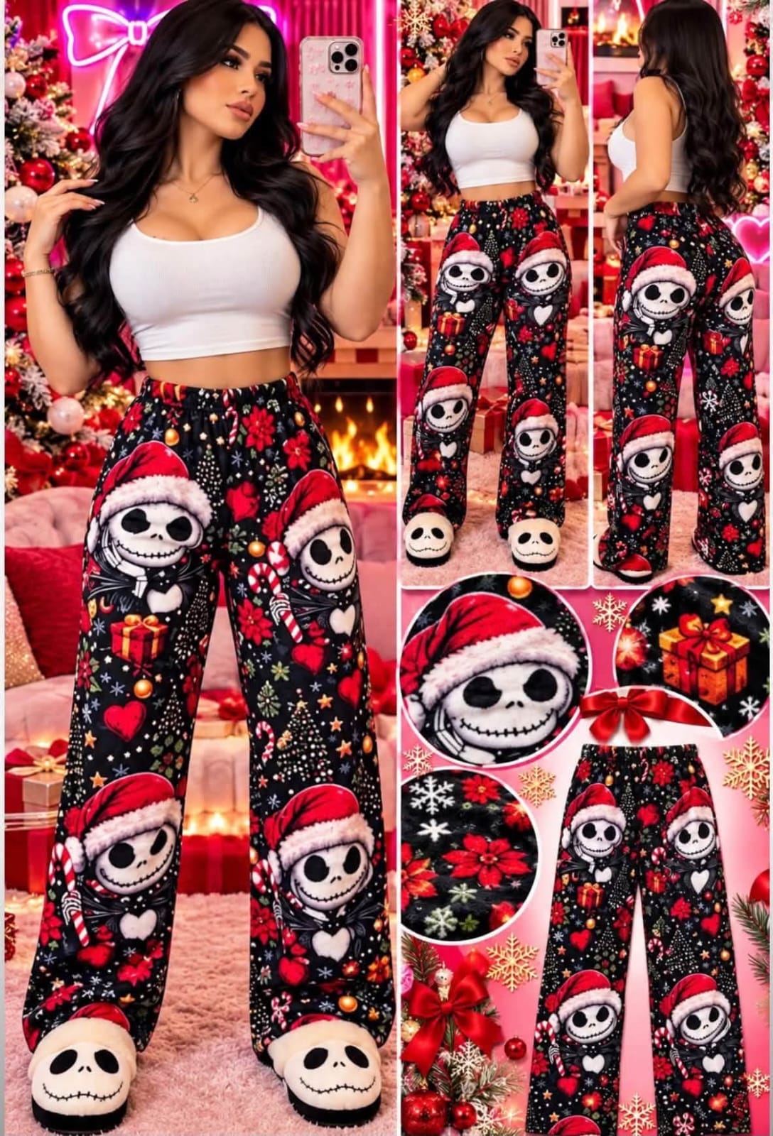 PIJAMA PANTS PERSONAJES JACK/NAVIDEÑO