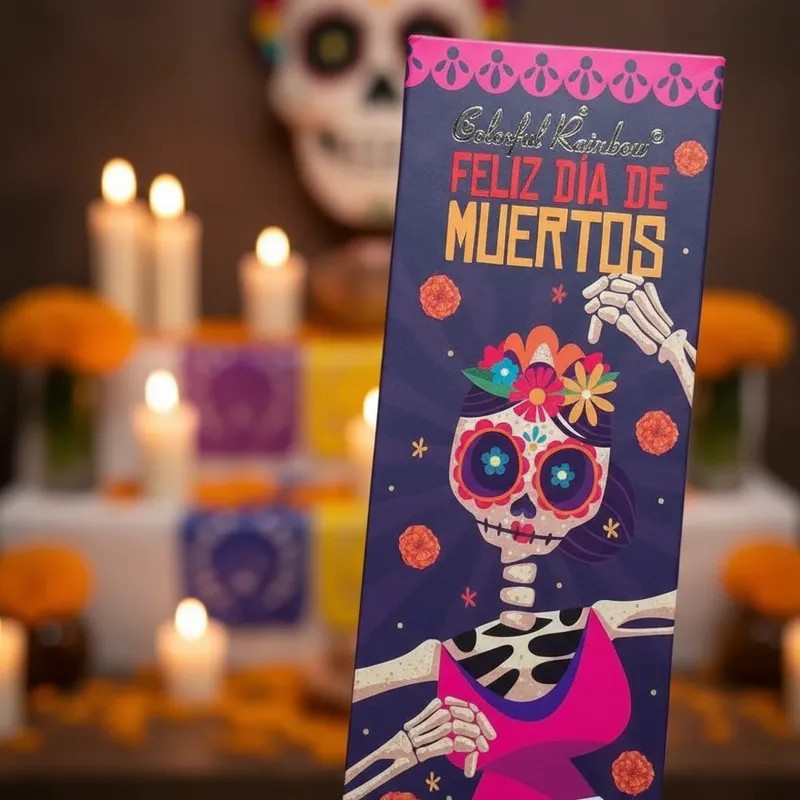 SOMBRAS DIA DE MUERTOS CATRINA (AZUL)