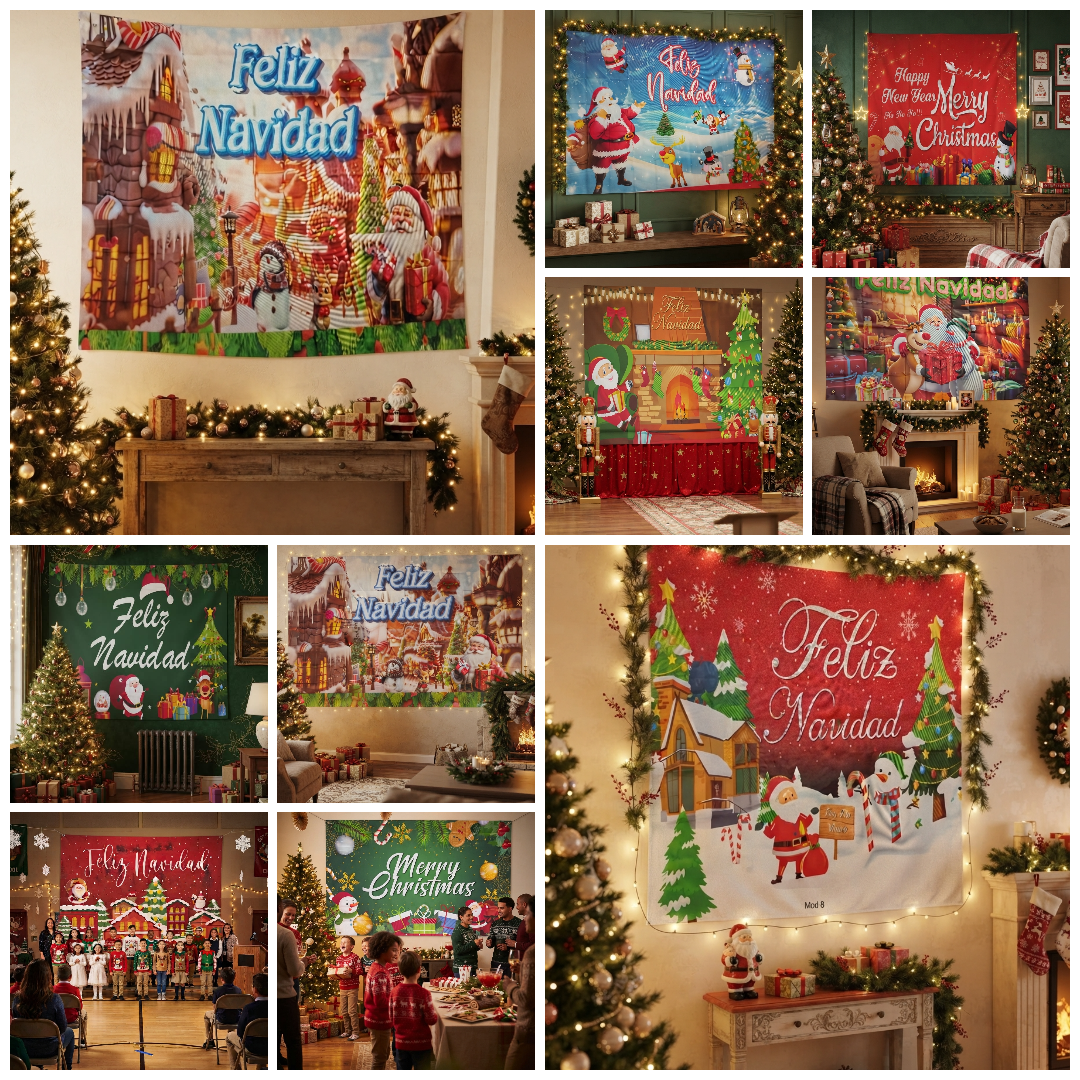 TELON NAVIDEÑO 180x110CM