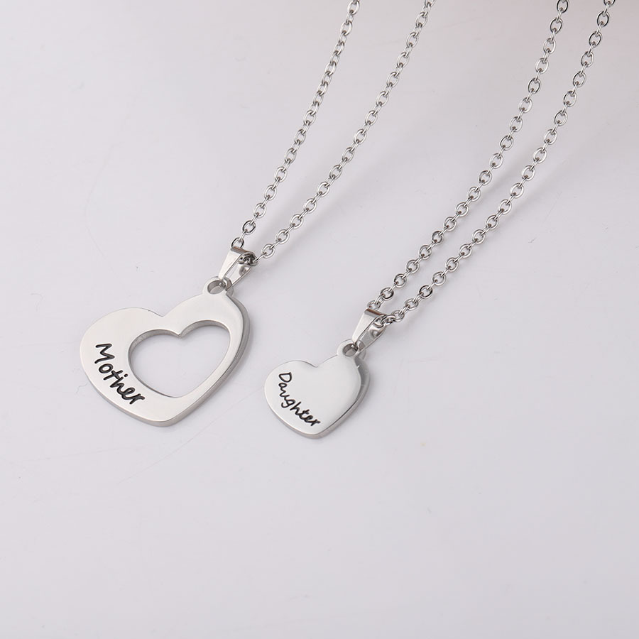 SET COLLAR MADRE E HIJA ACERO INOXIDABLE