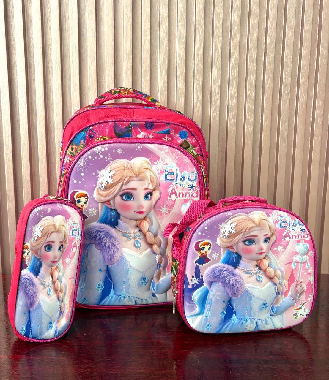 COMBO MOCHILA CON LUZ ELSA #912