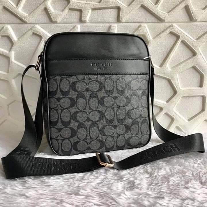 BANDOLERA COACH CABALLERO NEGRO
