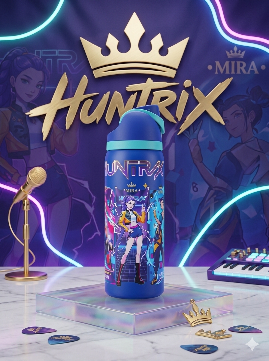TERMO OWALA 32 OZ (950ML) GUERRERAS KPOP AZUL REY