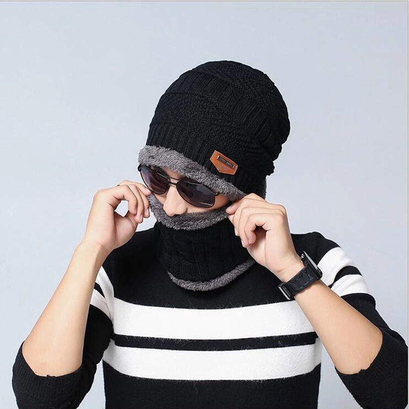 SET GORRO Y BUFANDA UNISEX NEGRO (1 SET)