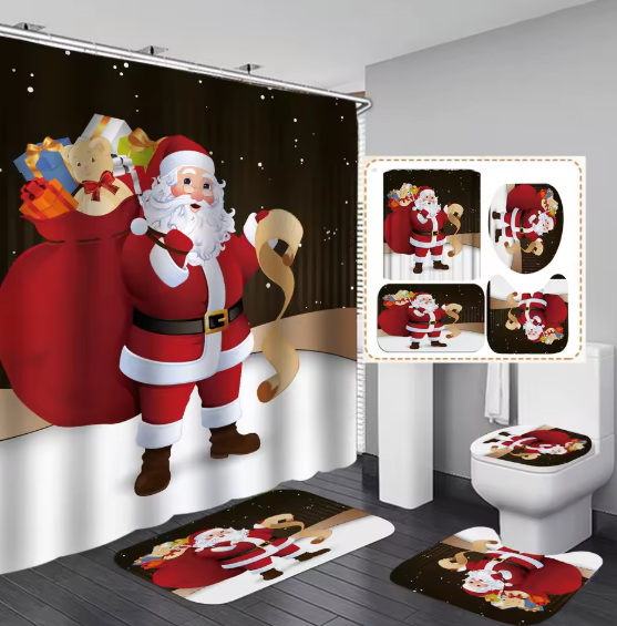 JUEGO DE BAÑO 4PZ NAVIDEÑO