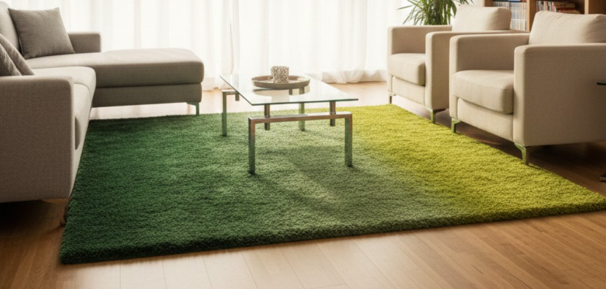 ALFOMBRA PELO ALTO TRICOLOR 130X200