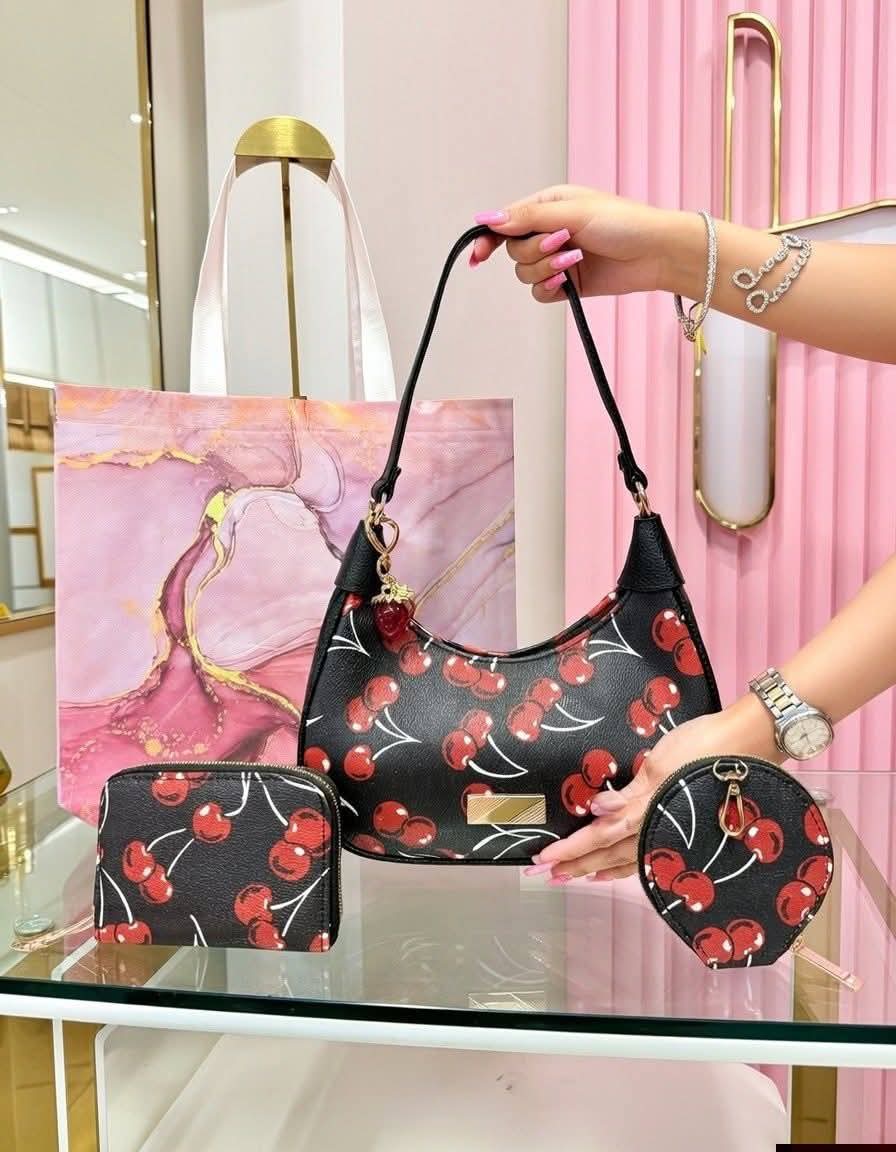 BOLSO TIPO NOLITA 3PZ BLACK