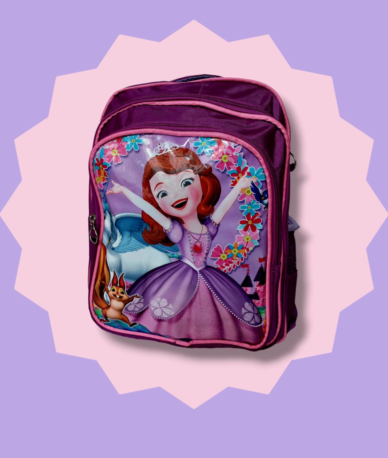 MOCHILA INDIVIDUAL PRIMARIA PERSONAJES PRINCESA SOFIA