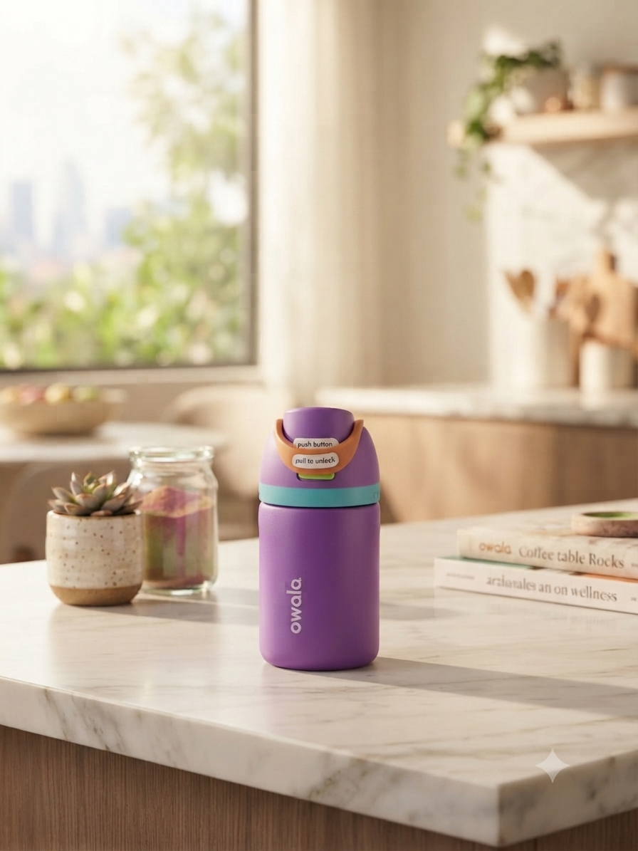 TERMO OWALA KIDS 355ML MORADO