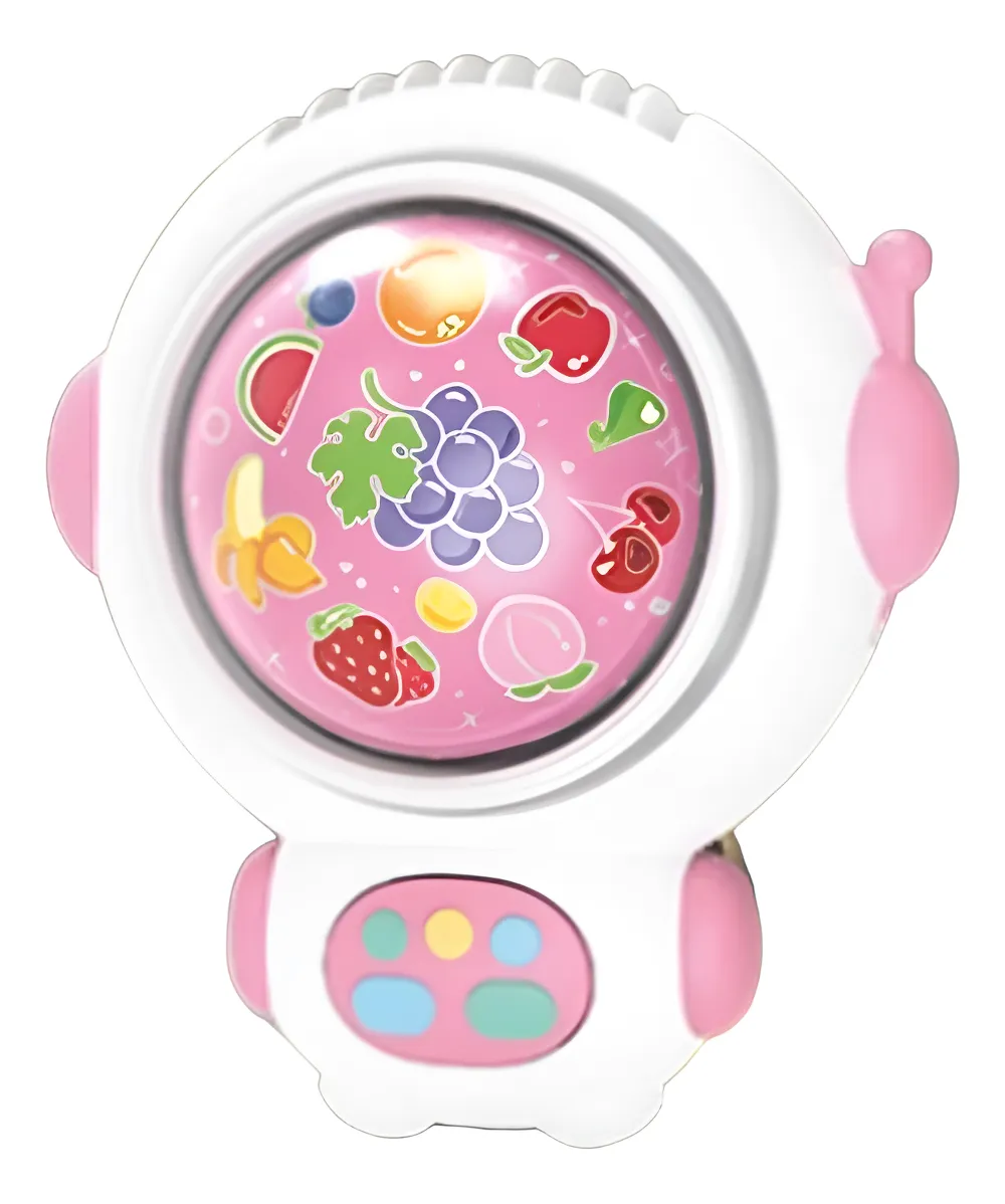 MINI VENTILADOR LUZ LED ROSA