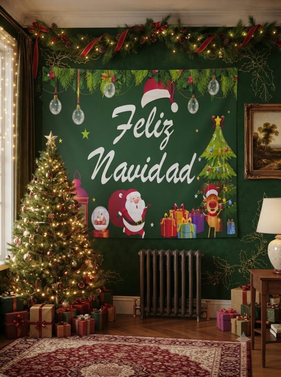 TELON NAVIDEÑO 180X110CM MOD.10