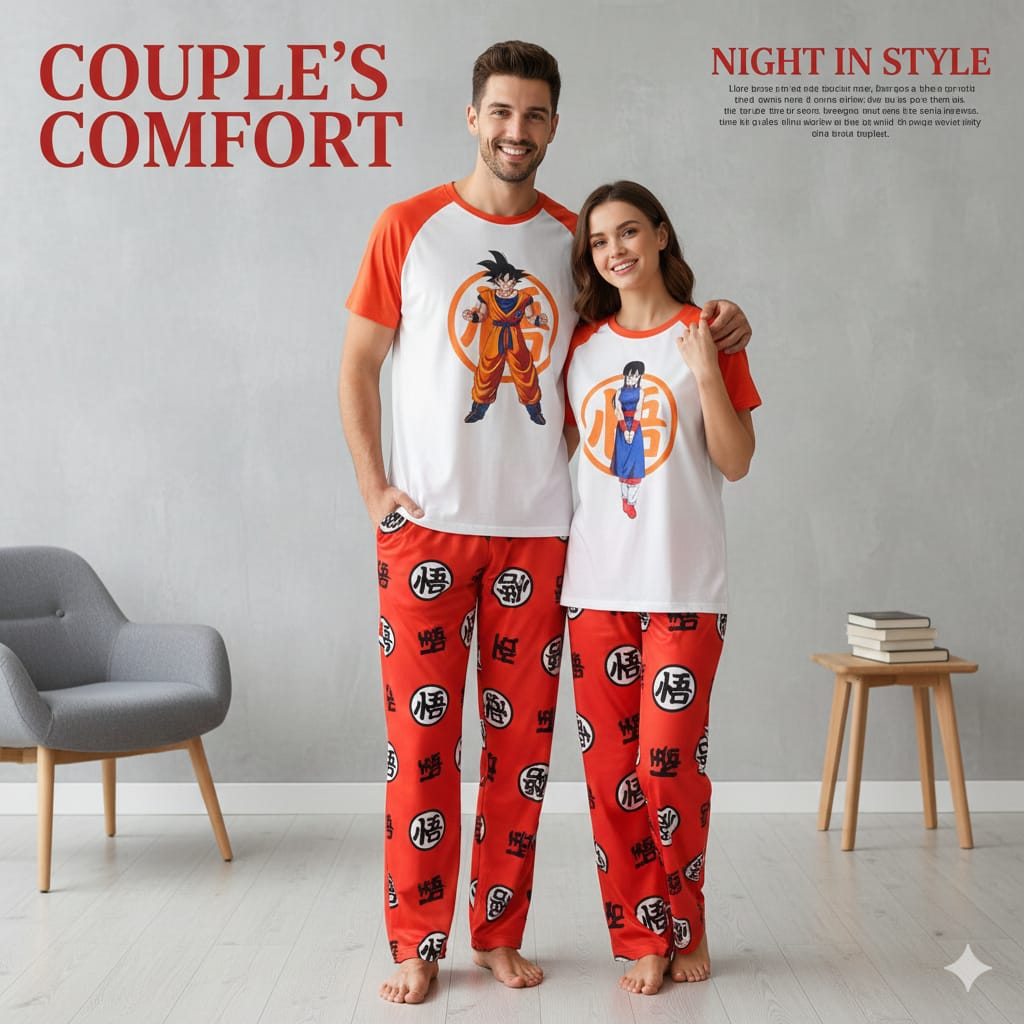 DUO PIJAMAS PAREJAS GOKU BRUSH