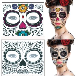 TATTOO CATRINA PAQ.12PZ SURTIDAS