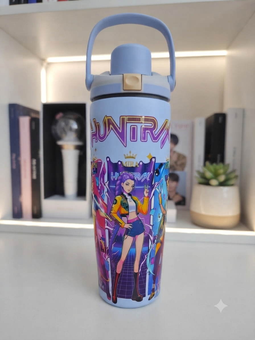 TERMO OWALA 32 OZ (1000ML) GUERRERAS KPOP CELESTE