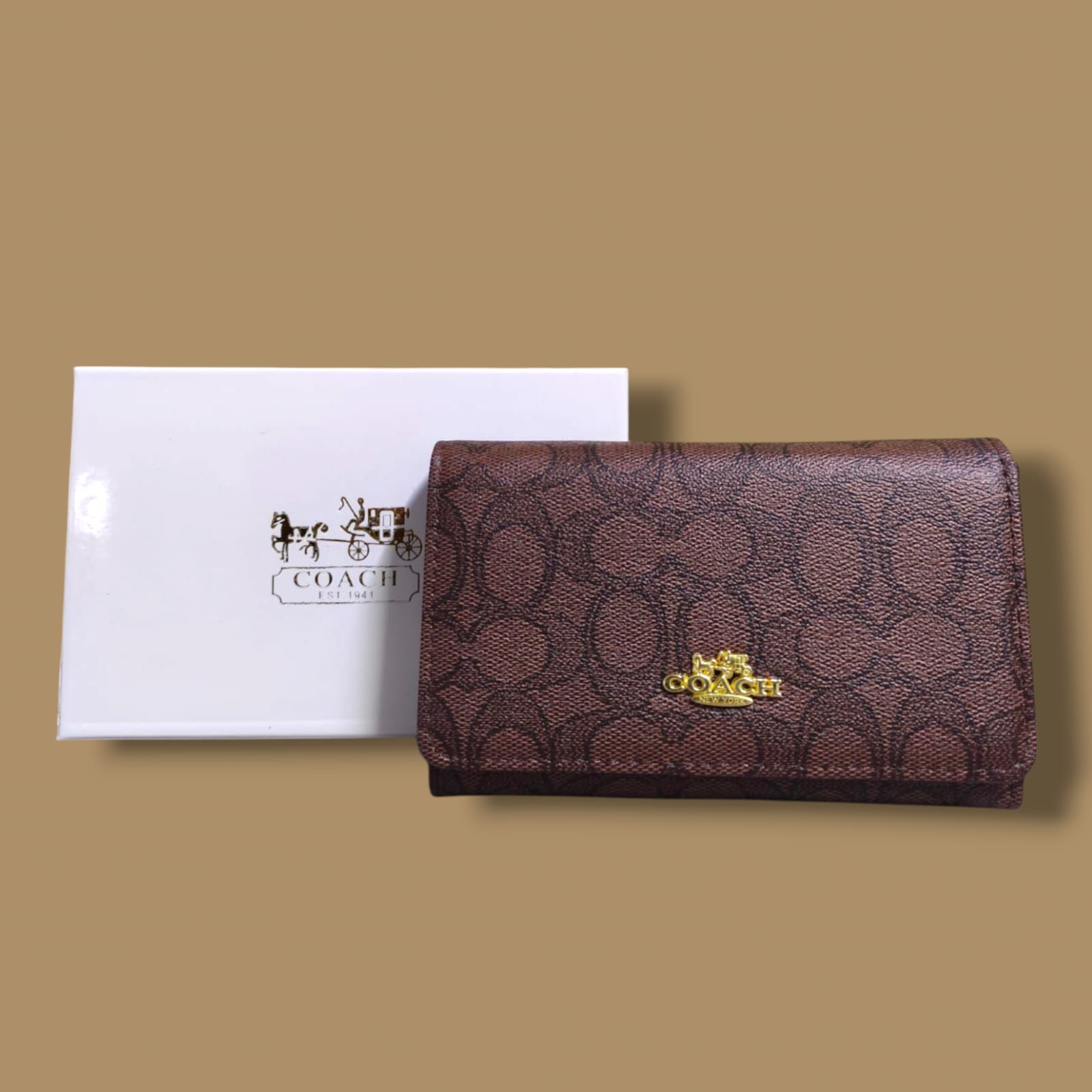CARTERA BOLSO COACH CAFE