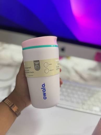 VASO CAFETERO 12OZ LILA OPACO