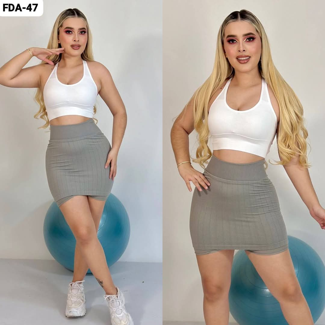 FALDA SHORT UNITALLA GRIS