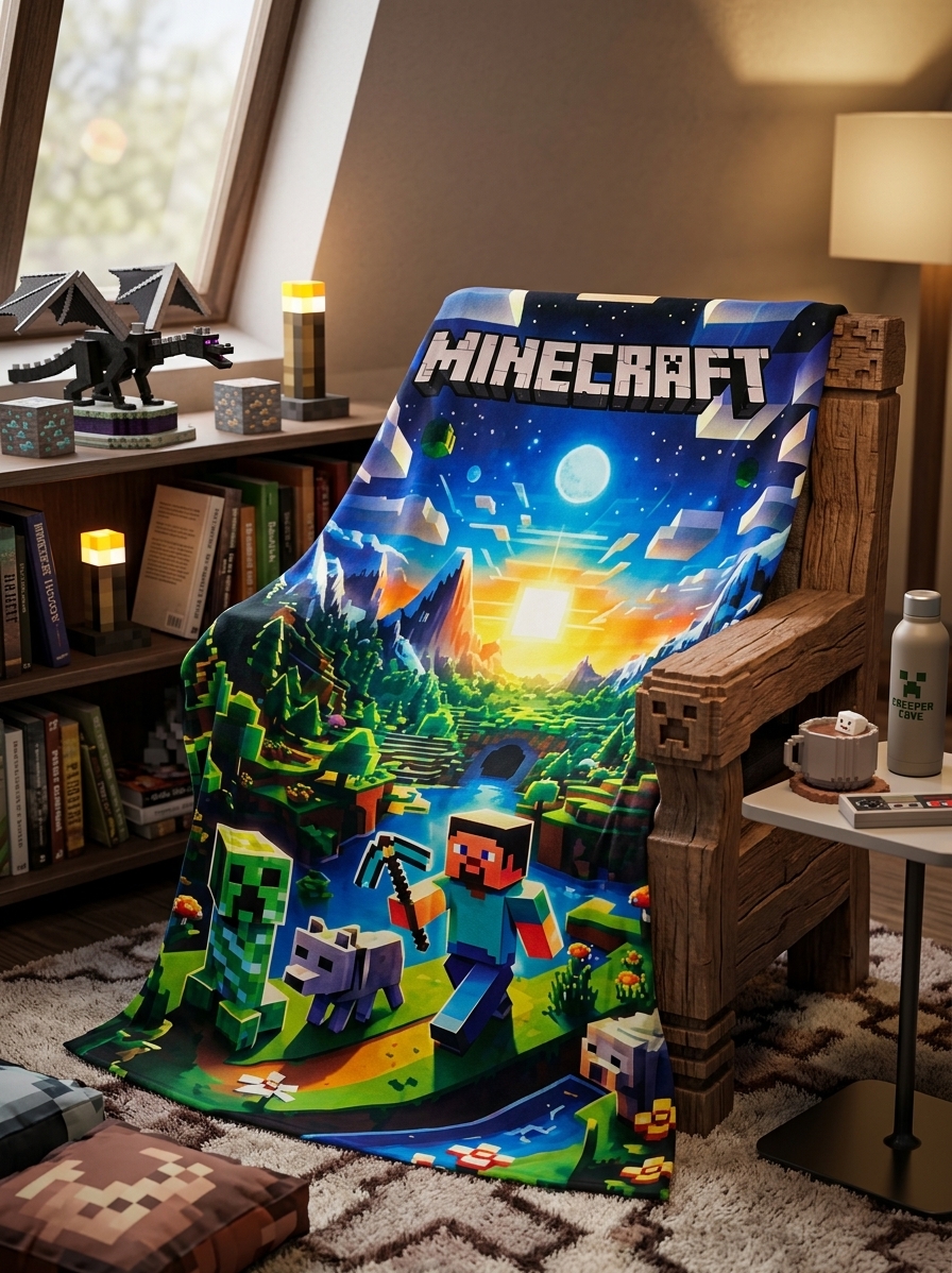 FRAZADA MINECRAFT