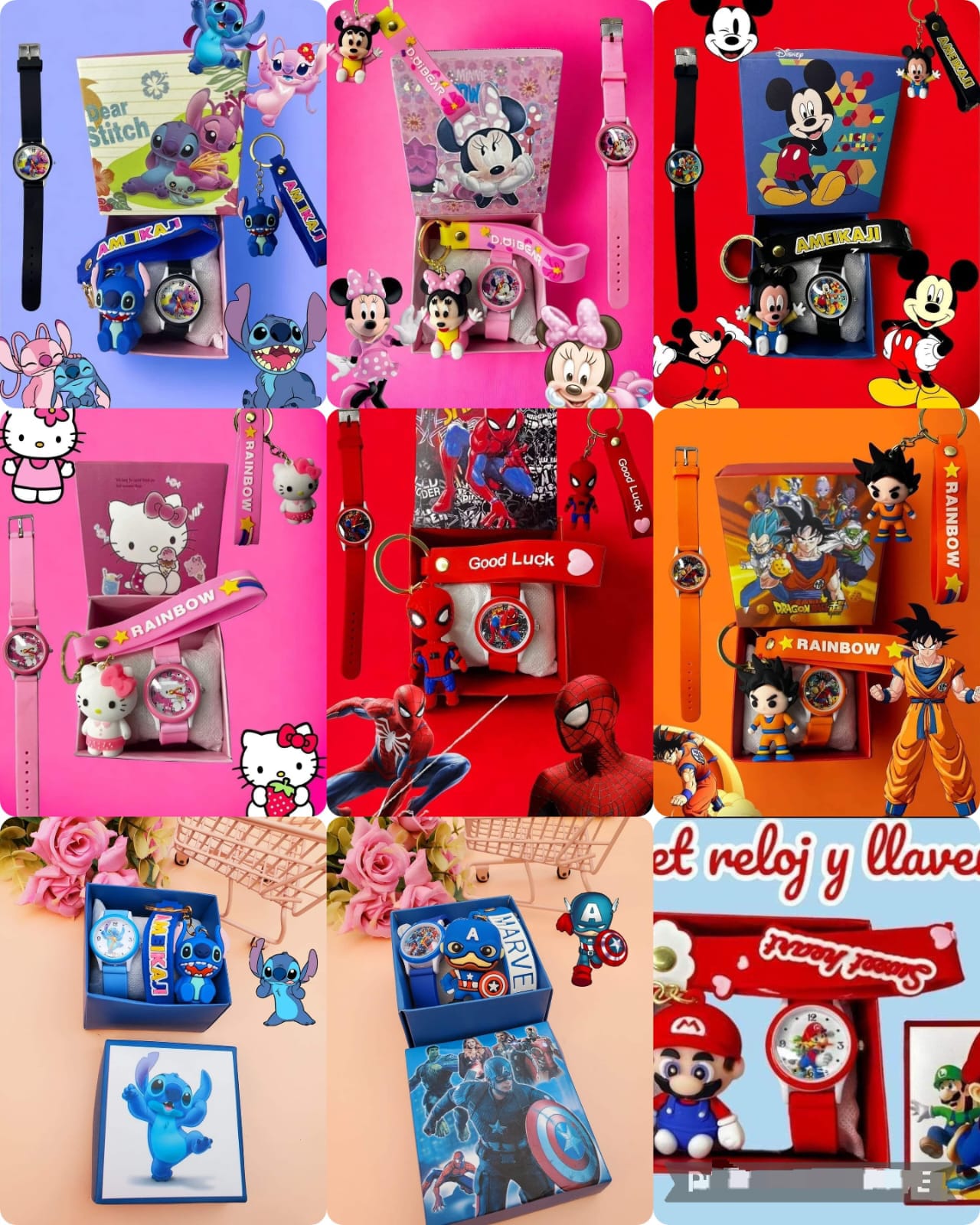 SET DE RELOJ (SIN FUNCION) Y LLAVERO
