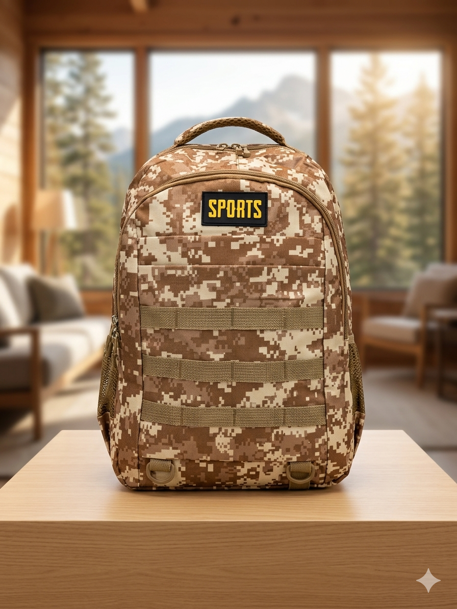 MOCHILA TIPO MILITAR BEIGE MILITAR