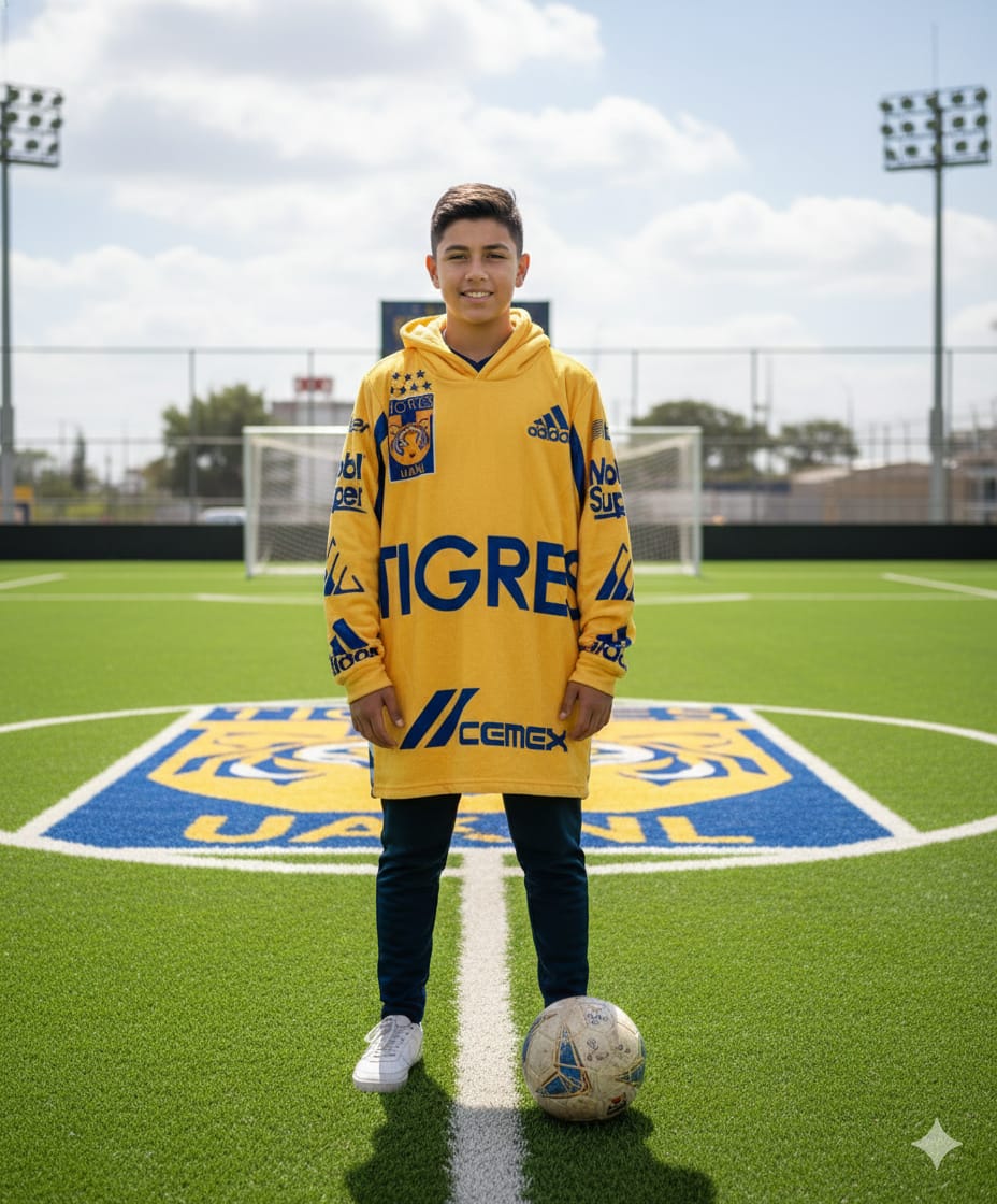 MAXI SUDADERA JUVENIL TIGRES