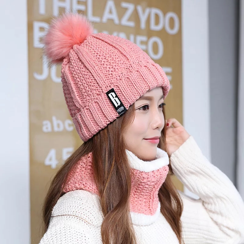 SET GORRO Y BUFANDA DAMA ROSA