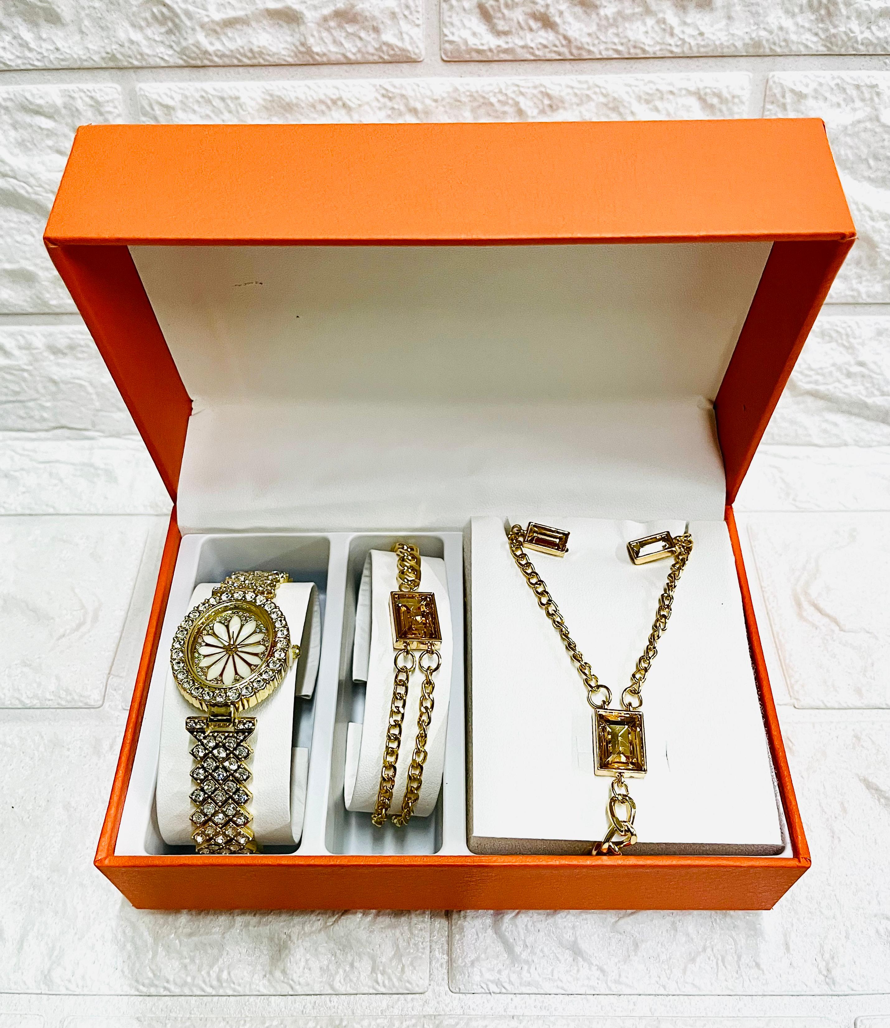 SET DE JOYERIA #56 GEMA DORADA