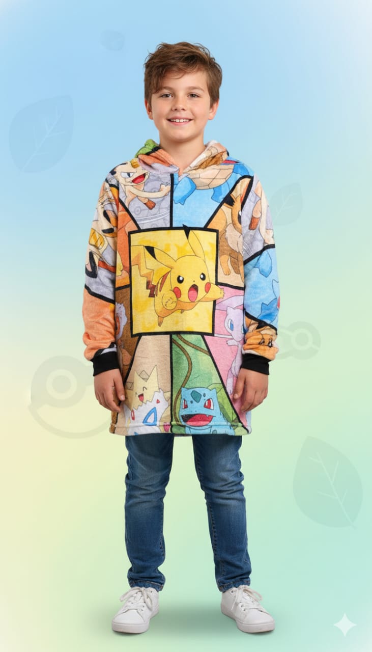 MAXI SUDADERA JUVENIL POKEMON