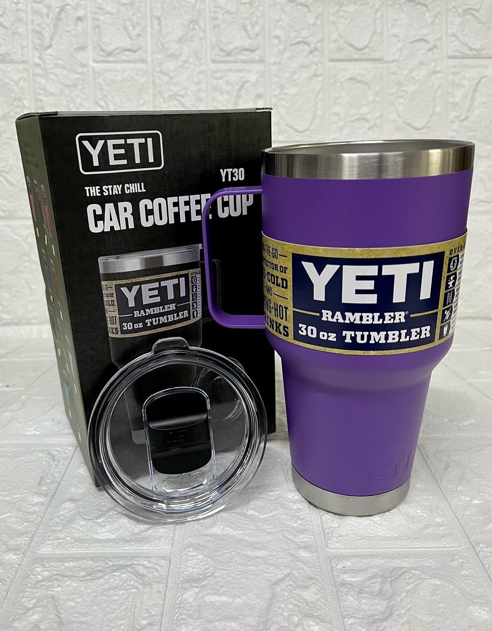 YETI 30 oz CON AGARRADERA MORADO