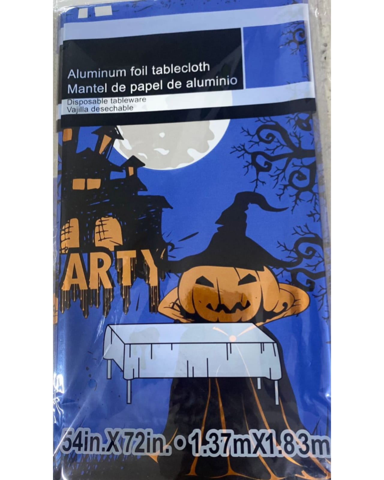 MANTEL HALLOWEEN 1.83 AZUL