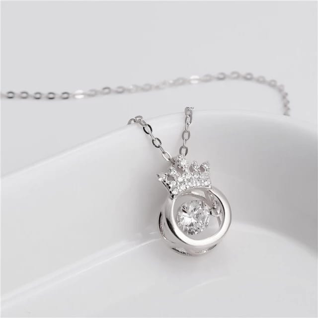 COLLAR CORONA PLATA