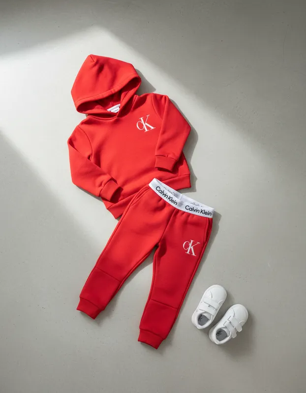 CONJUNTO PANTS CK NIÑA ROJO M (6-8)