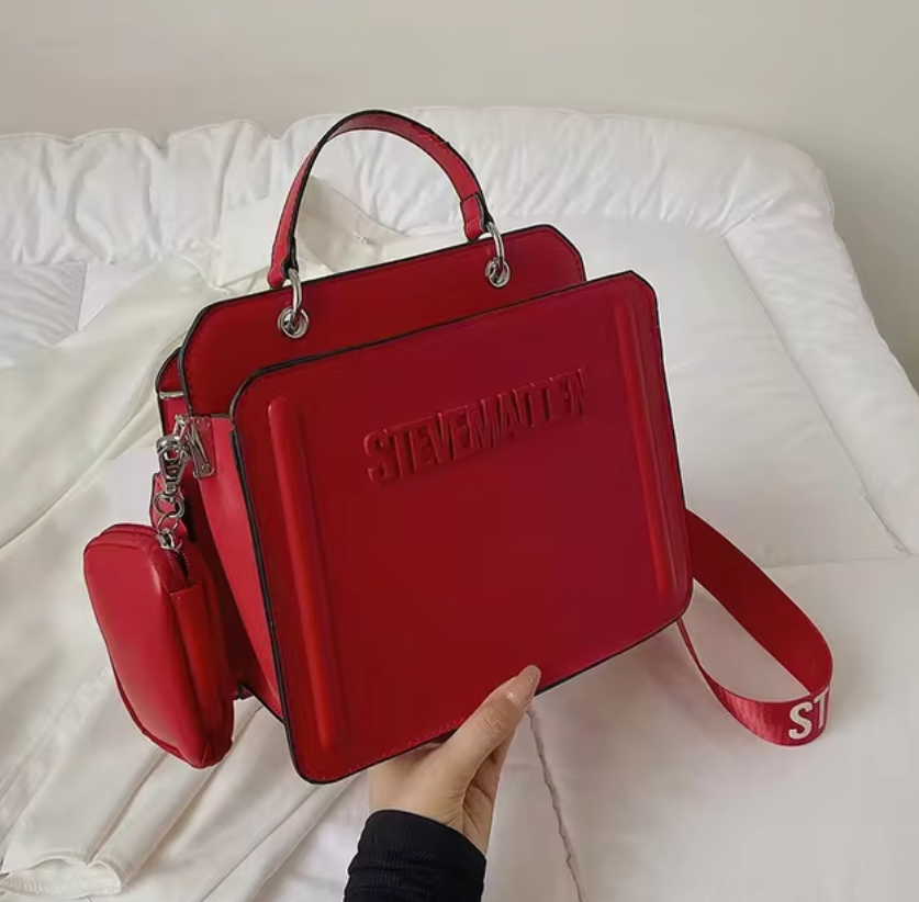 BOLSA STEVE MADDEN GDE ROJA