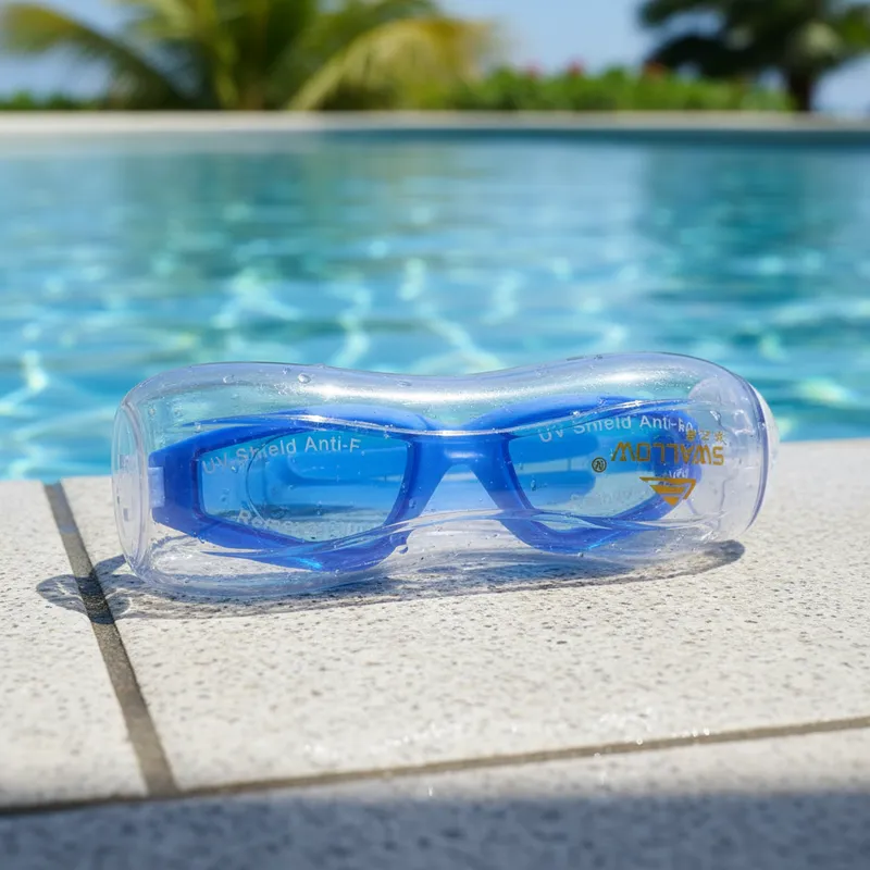 GOOGLES CON ESTUCHE ADULTO AZUL