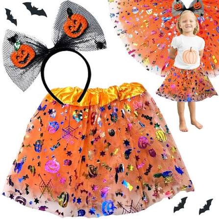DISFRAZ HALLOWEEN DIADEMA Y TUTU