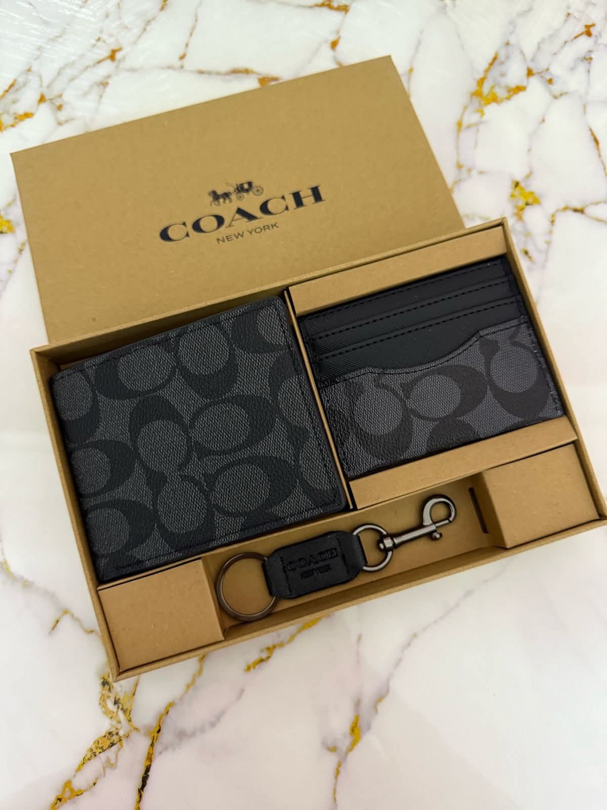 TRIO CARTERA COACH CABALLERO 9