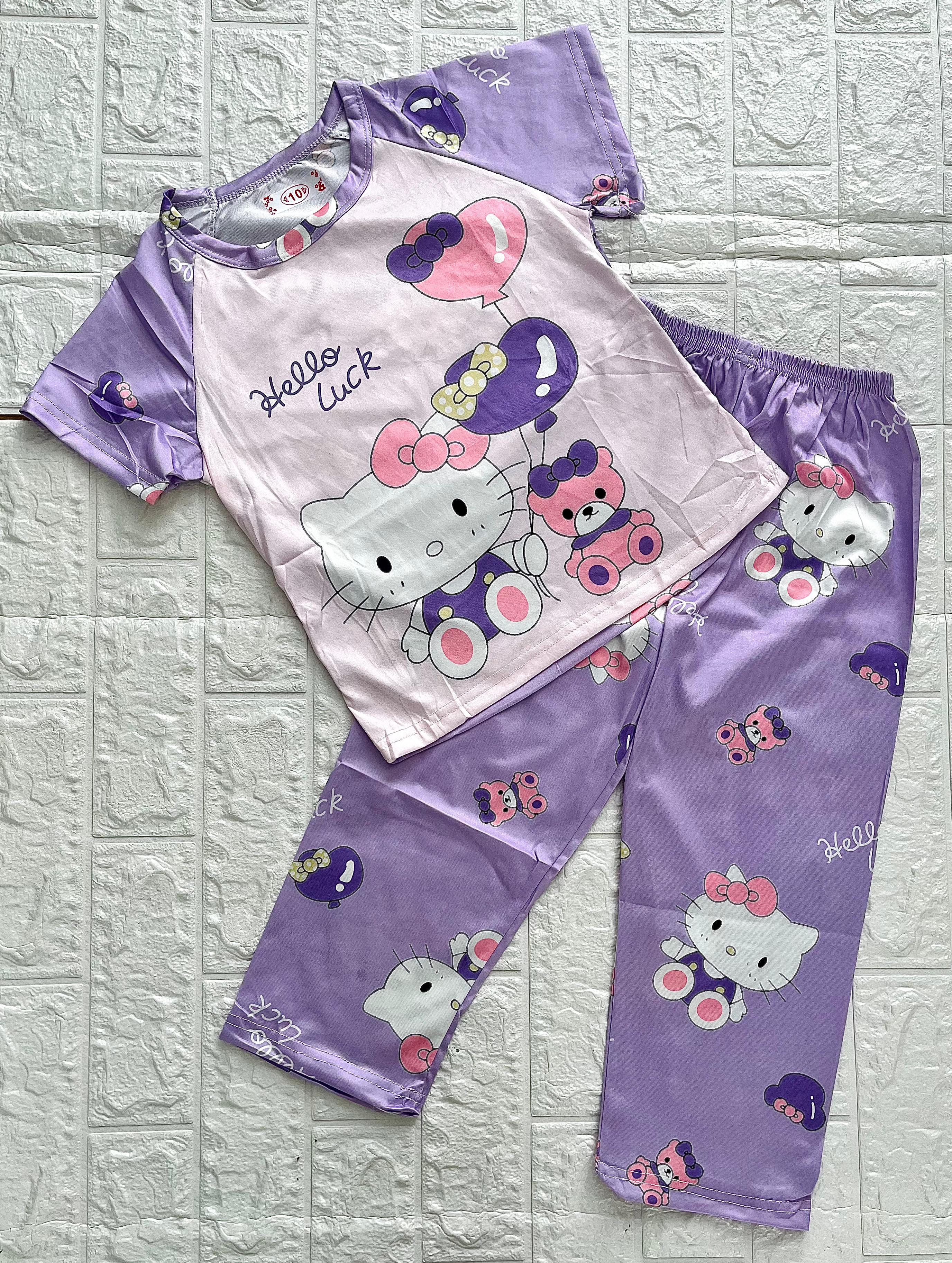 CONJUNTO PIJAMA PANTS NIÑOS KITTY OSITO 14